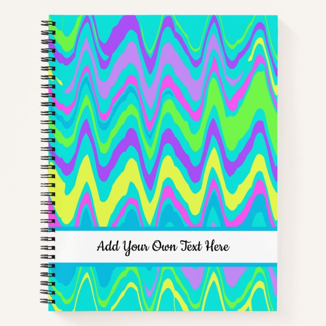 Colourful Waves Notebook (Front)