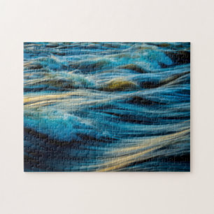 Colourful Waves Sea Ocean Lake White Caps Water Jigsaw Puzzle