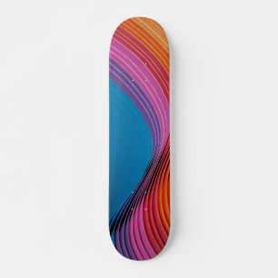 Colourful Waves Skateboard