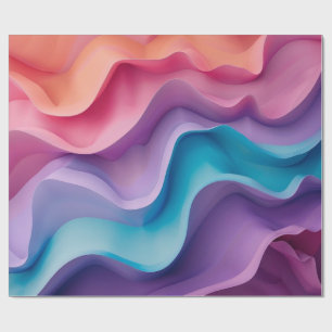 Colourful Waves Wrapping Paper
