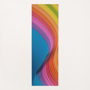 Colourful Waves Yoga Mat