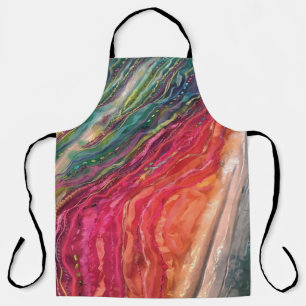 Colourful WavesAll-Over Print Apron