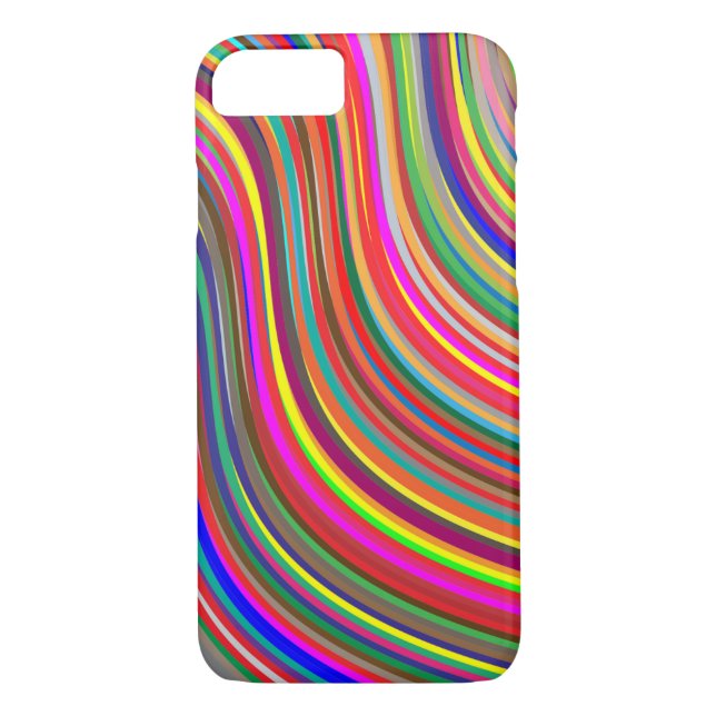 Colourful Wavy Case-Mate iPhone Case (Back)