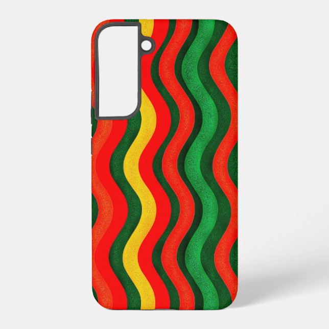 Colourful Wavy Pattern  Samsung Galaxy S22+ Case (Back)