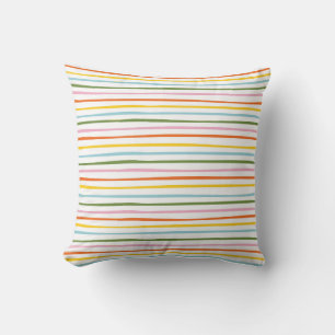 Colourful Wavy Stripes Cushion