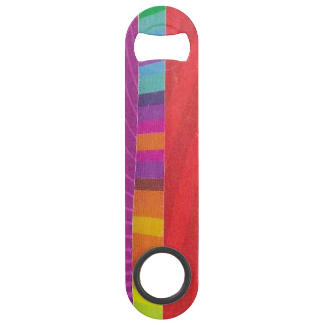 colourful wavy stripes - rectangle (Front)