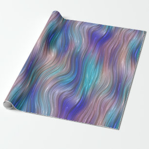 Colourful Wavy Stripes Wrapping Paper