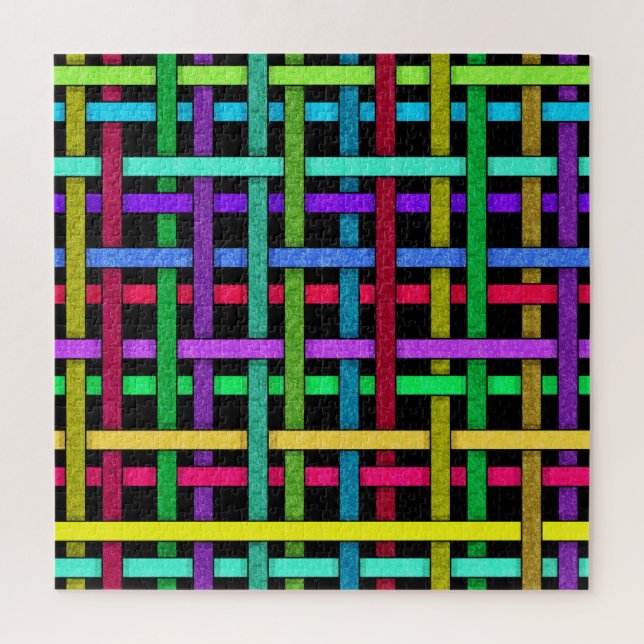 Colourful Weave 1 Jigsaw Puzzle (Vertical)