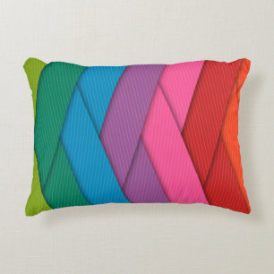 Colourful Weaved Ribbon Pillow