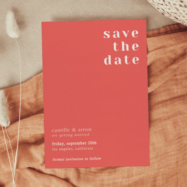 Colourful wedding save the date invitation (Creator Uploaded)
