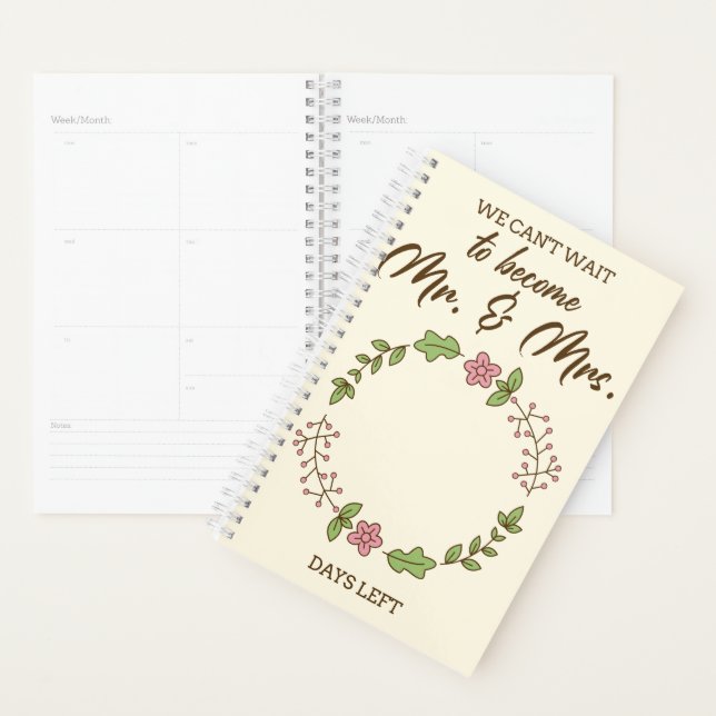 Colourful WeddingPlanner Your Journey to i do Planner (Display)