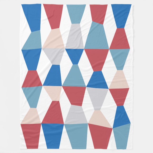 Colourful Wedges 161214d Fleece Blanket (Front)