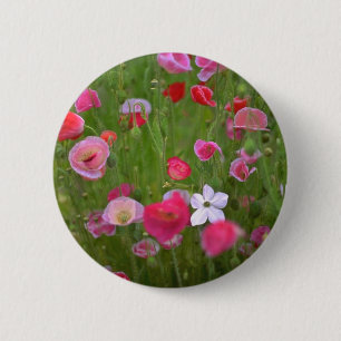Colourful Weeds 6 Cm Round Badge