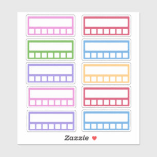 Colourful Weekly Habit Tracker