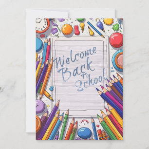 Colourful Welcome Back to School Design
