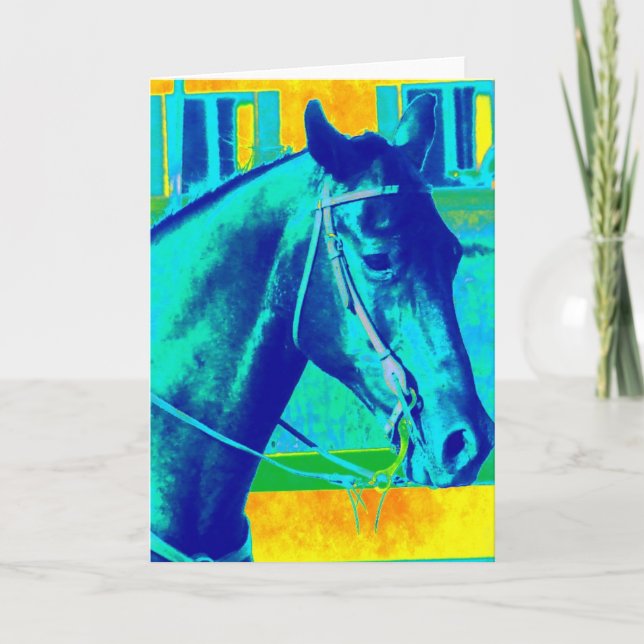 Colourful Western Horse All Occasions  Card (Front)