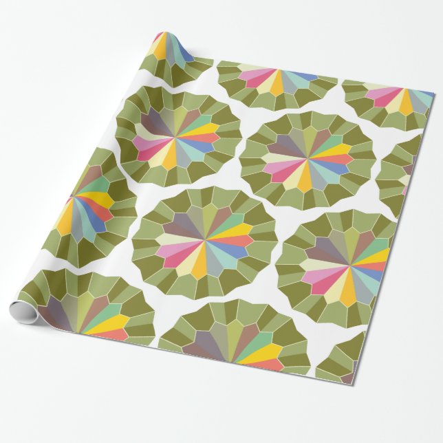 colourful wheel wrapping paper (Unrolled)