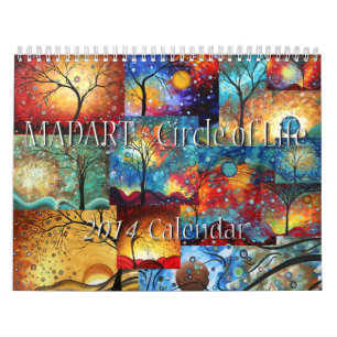 Colourful Whimsical 2014 Calendar Beautiful Art
