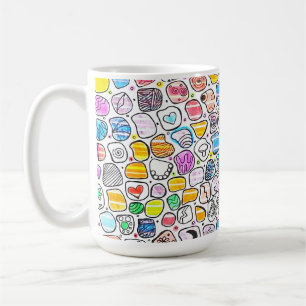 Colourful Whimsical Pattern Birthday & Holiday Coffee Mug