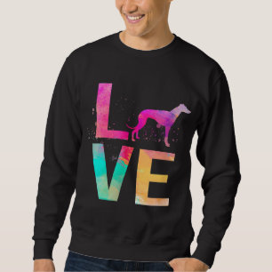 Colourful Whippet Dog Mum Gifts Whippet Sweatshirt