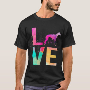 Colourful Whippet Dog Mum Gifts Whippet T-Shirt
