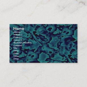 Colourful Wild blue shapes Business Card