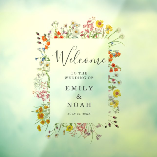 Colourful Wild Flower Country Wedding Welcome (Sheet 3)