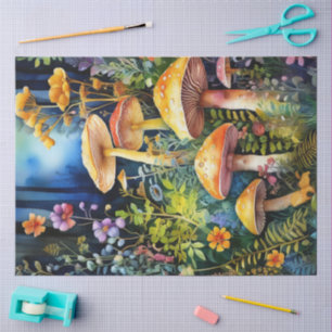 Colourful Wild MushroomsTissue Paper