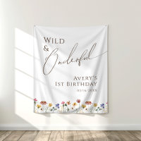 Colourful Wild & Onederful Birthday Backdrop