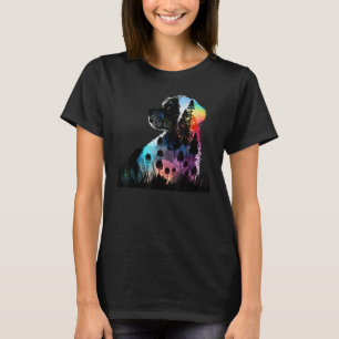 Colourful Wilderness Nature Portuguese Water Dog R T-Shirt