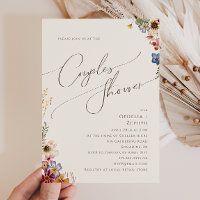 Colourful Wildflower | Beige Garden Couples Shower