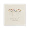 Colourful Wildflower | Beige Wedding Napkins