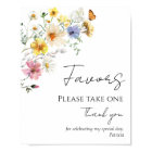 Colourful Wildflower Boho Bridal Shower Favours Si
