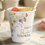 Colourful Wildflower Boho Bridal Shower Paper Cups<br><div class="desc">Add a touch of elegance to your bridal shower with our Watercolor Colourful Floral Spring Wildflower Boho Paper Cups. Featuring vibrant, hand-painted floral designs, these cups perfectly capture the essence of spring and bring a whimsical charm to your celebration. Ideal for serving drinks or snacks, they will enhance your event's...</div>