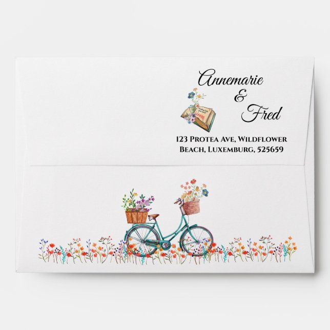 Colourful | Wildflower Boho Envelope (Back (Top Flap))