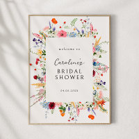 Colourful Wildflower Bridal Shower Downloadable