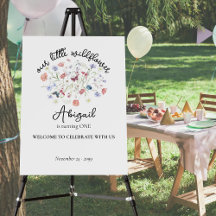 Colourful Wildflower Centerpiece 1st Birthday Part