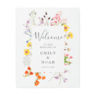 Colourful Wildflower Country Wedding Welcome