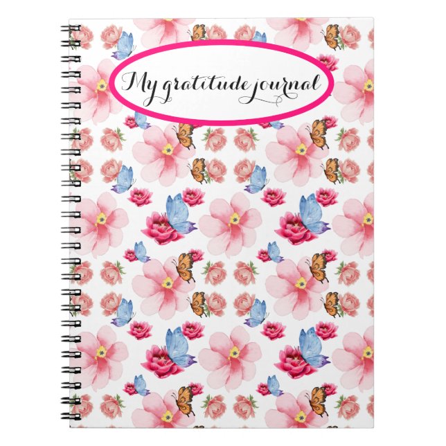Colourful Wildflower Design Notebook (Front)