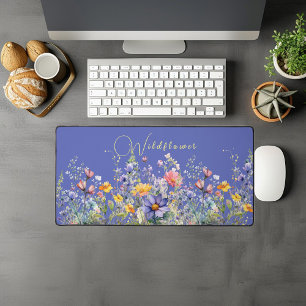 Colourful Wildflower Desk Mat