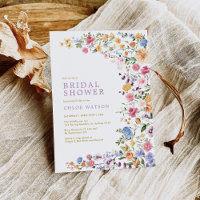 Colourful Wildflower Garden Bridal Shower