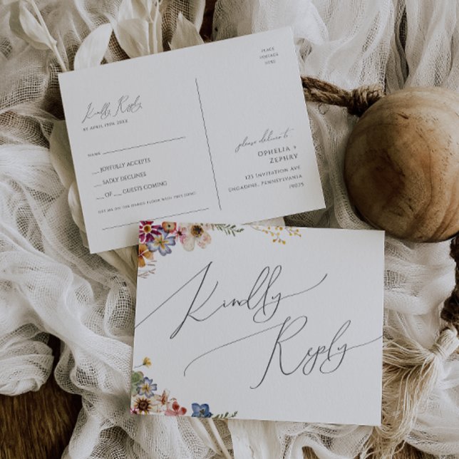 Colourful Wildflower | Garden Song Request RSVP Postcard (Creator Uploaded)