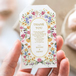 Colourful Wildflower Garden Wedding Party Favours Gift Tags<br><div class="desc">This elegant design features cheerful watercolor wildflowers mixed with lush greenery foliage. Personalise the favour tag with your wording. If you want to further re-arrange the style and placement of the text,  please press the "Click to customise further" button.</div>