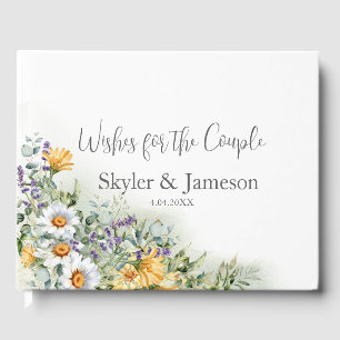 Colourful Wildflower Guest Book