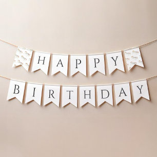 Colourful Wildflower Happy Birthday Big Bunting