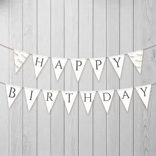 Colourful Wildflower Happy Birthday Bunting