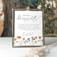 Colourful Wildflower How Big Is Mummy's Belly