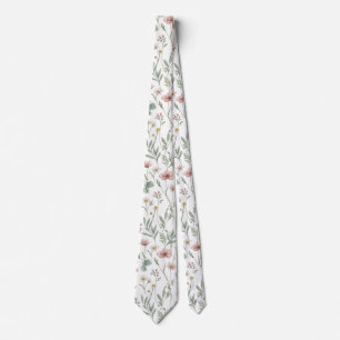 Colourful Wildflower Meadow Garden Flowers Dad Gif Tie