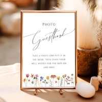 Colourful Wildflower | Meadow Photo Guest Book Sig