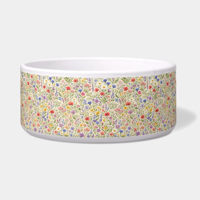 Colourful Wildflower Meadow Seamless Pattern (Front)